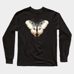 Enchanting Vintage Moth Watercolor Tee Long Sleeve T-Shirt